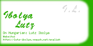 ibolya lutz business card